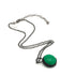 green necklace lucite