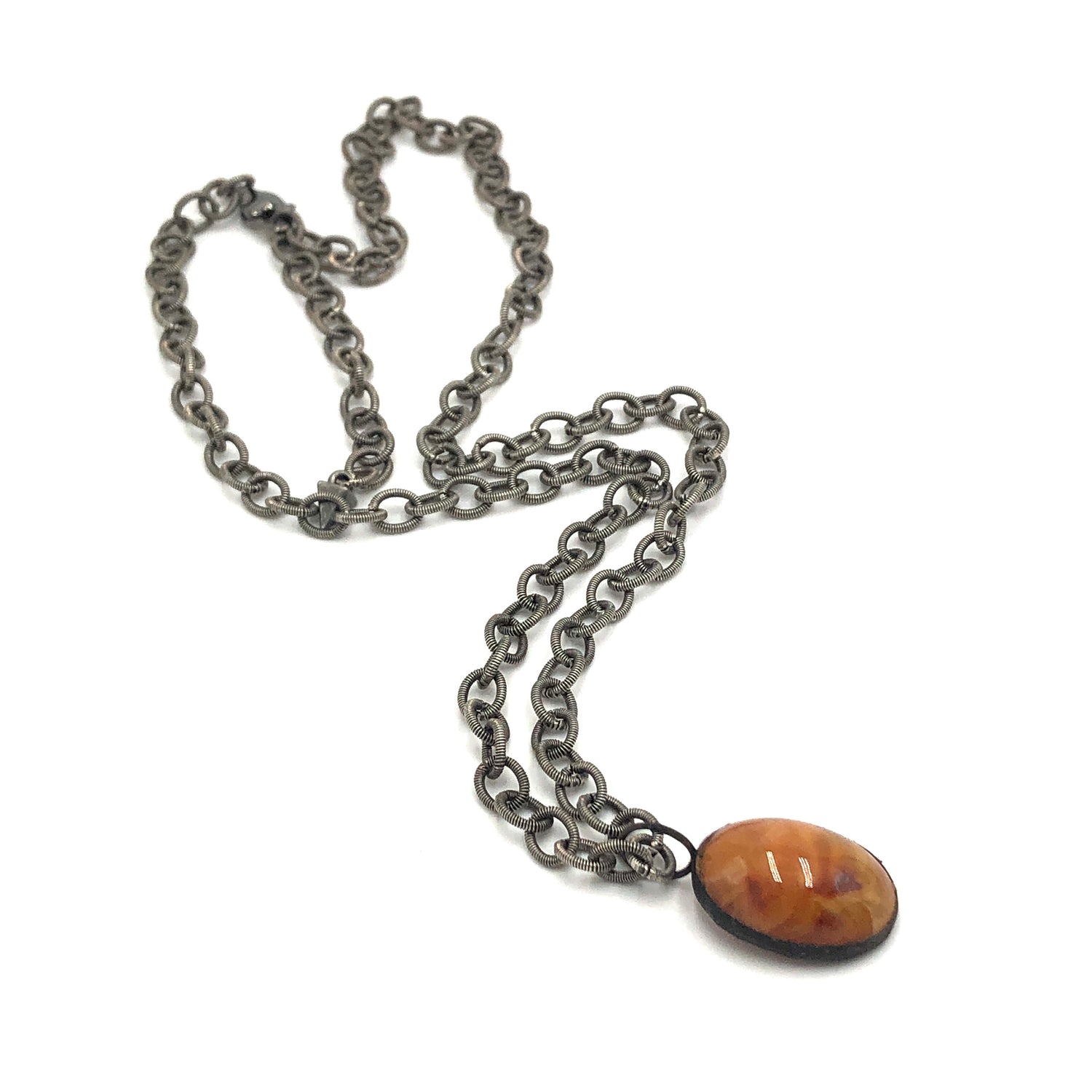 honey amber pendant necklace