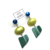 teal forest moonglow earrings