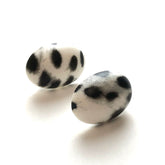 black and white earrings