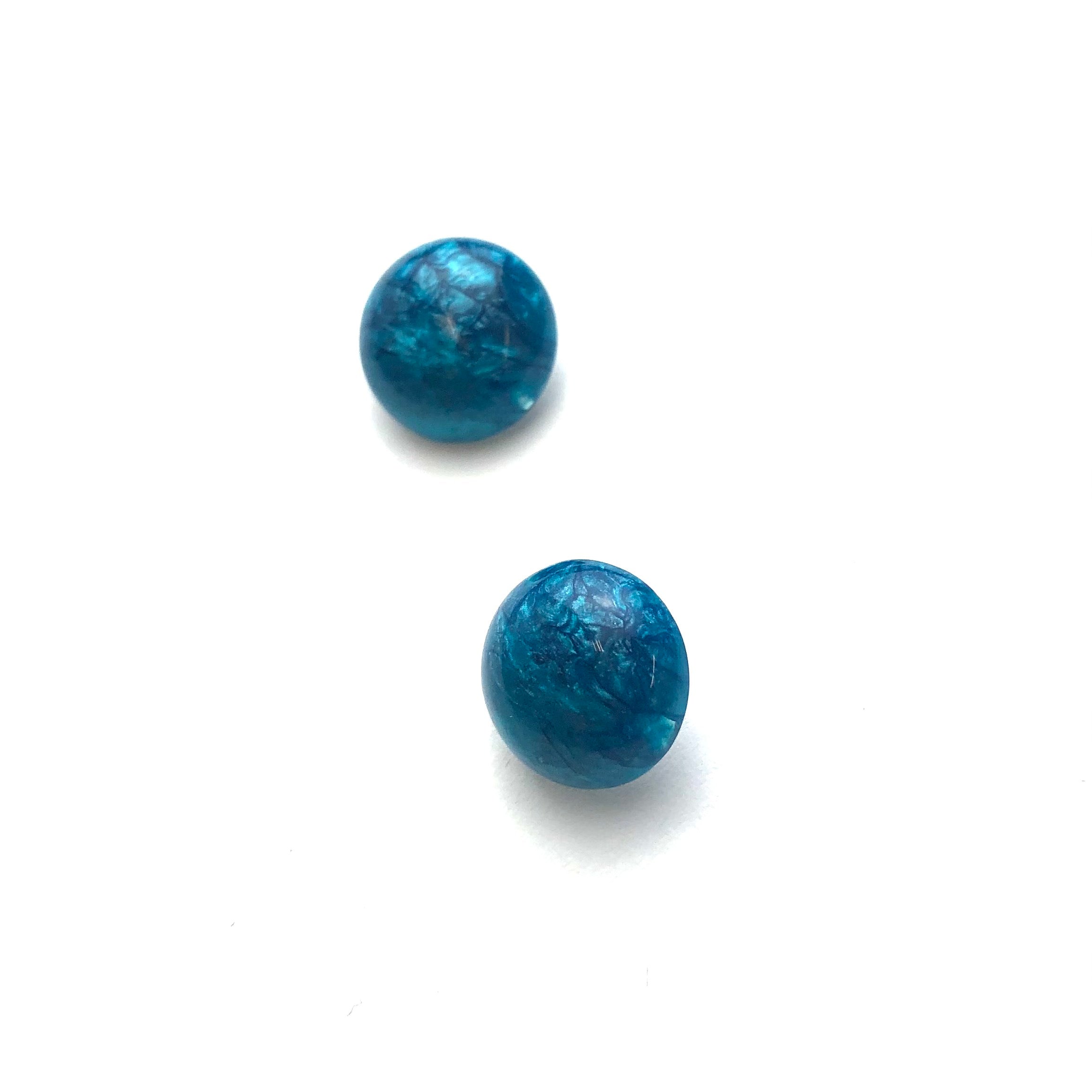 blue lucite earrings