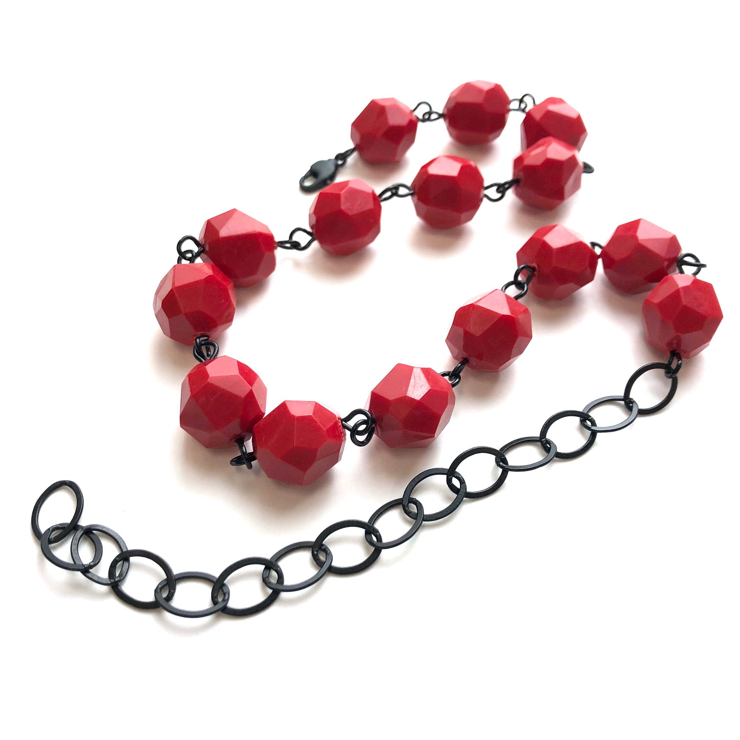 cherry red beads