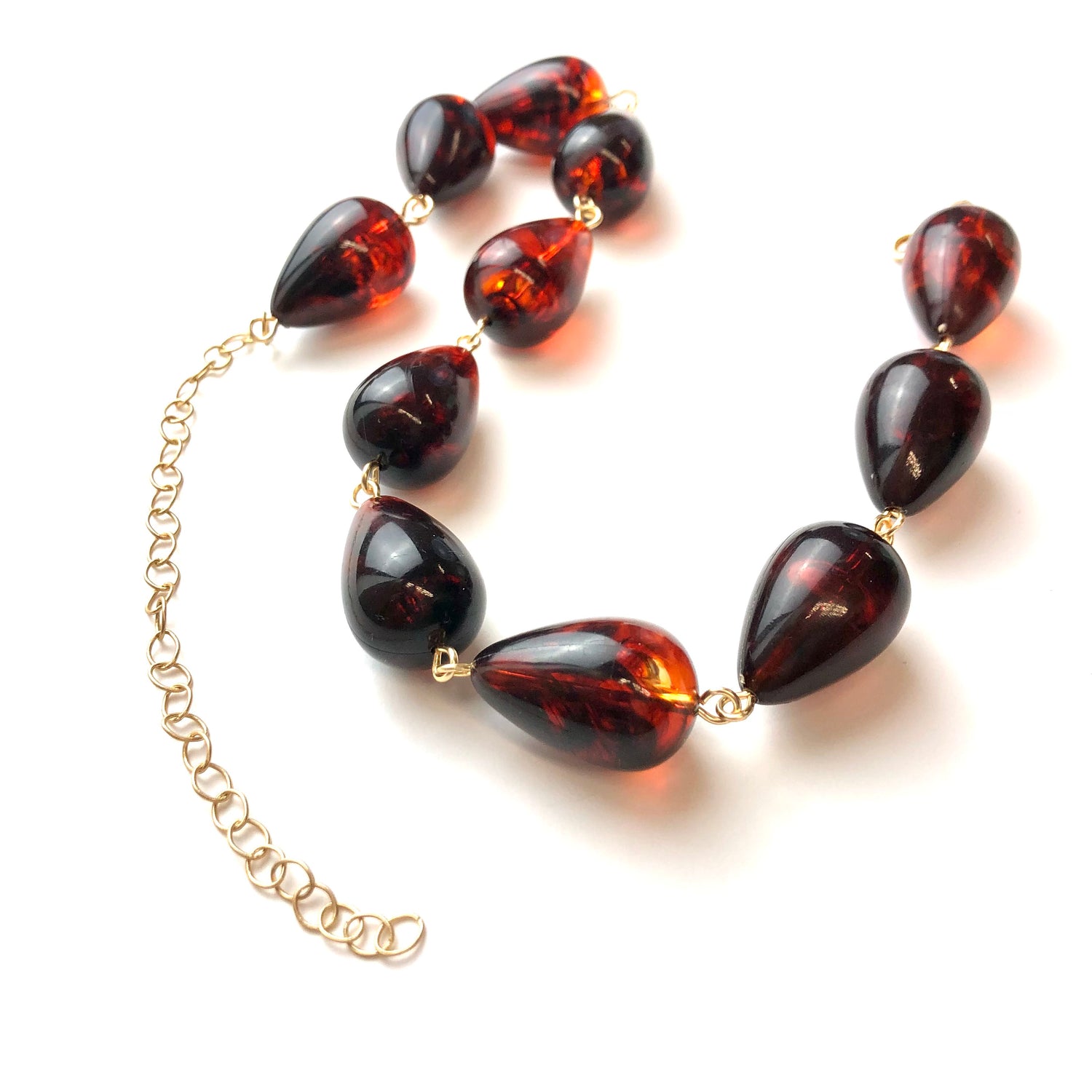 vintage lucite necklace