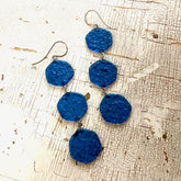 aqua blue drop earrings