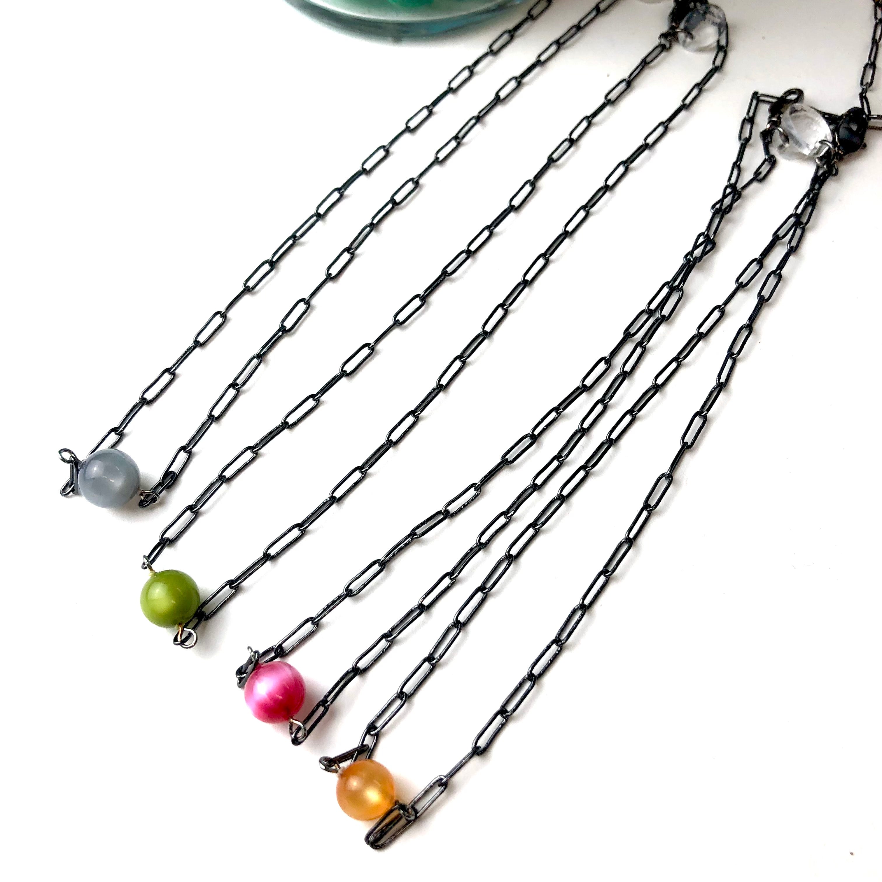 paperclip necklaces moonglow