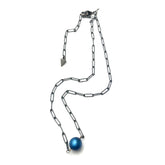peacock blue moonglow necklace