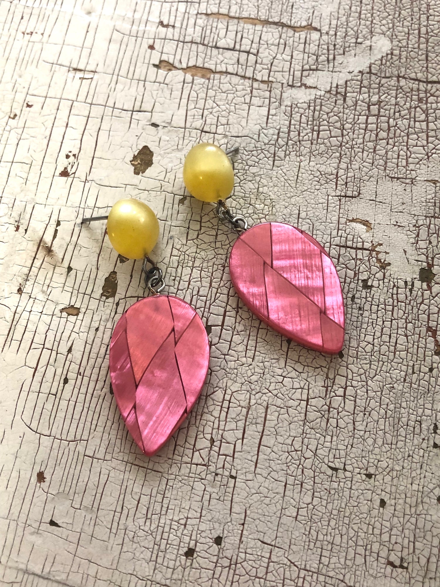 pink moonglow earrings