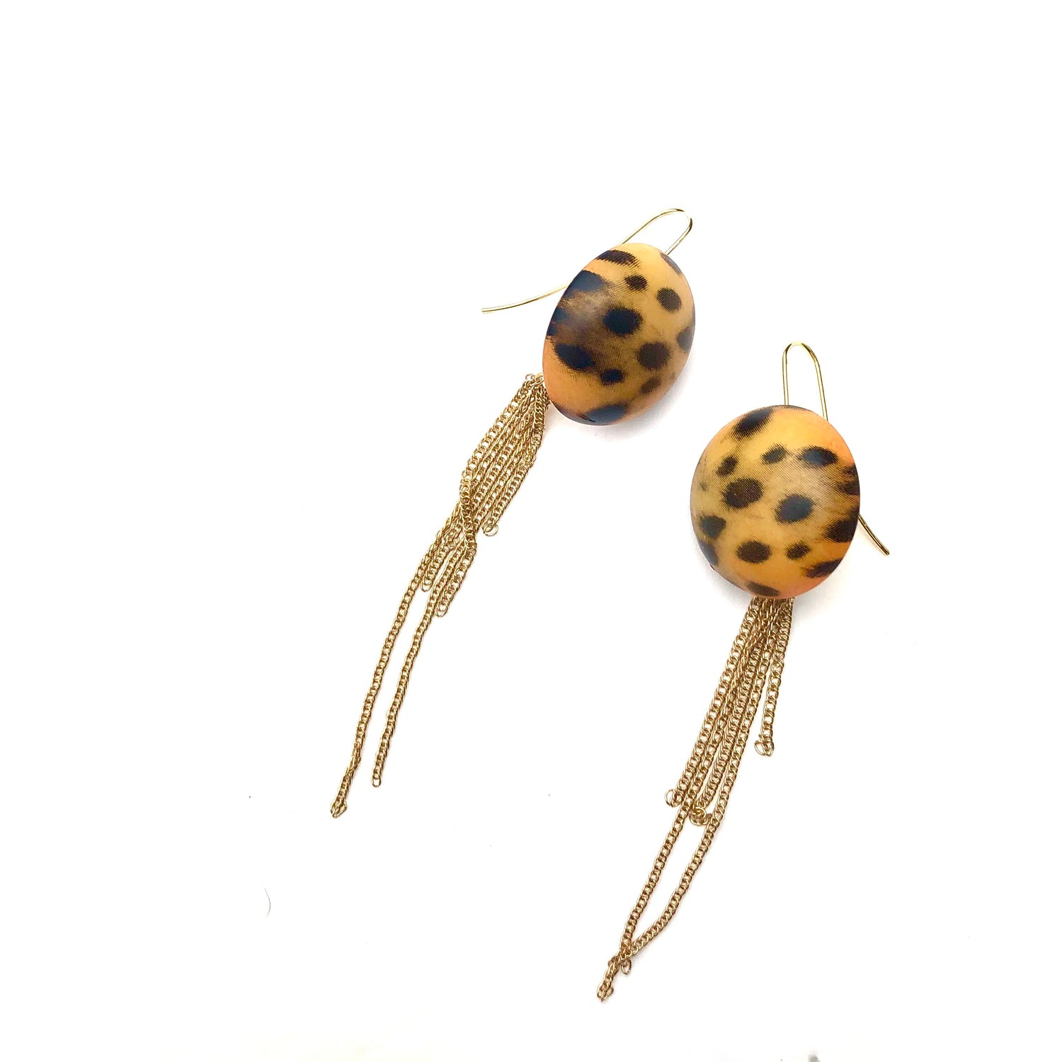 tiger spotted earrings