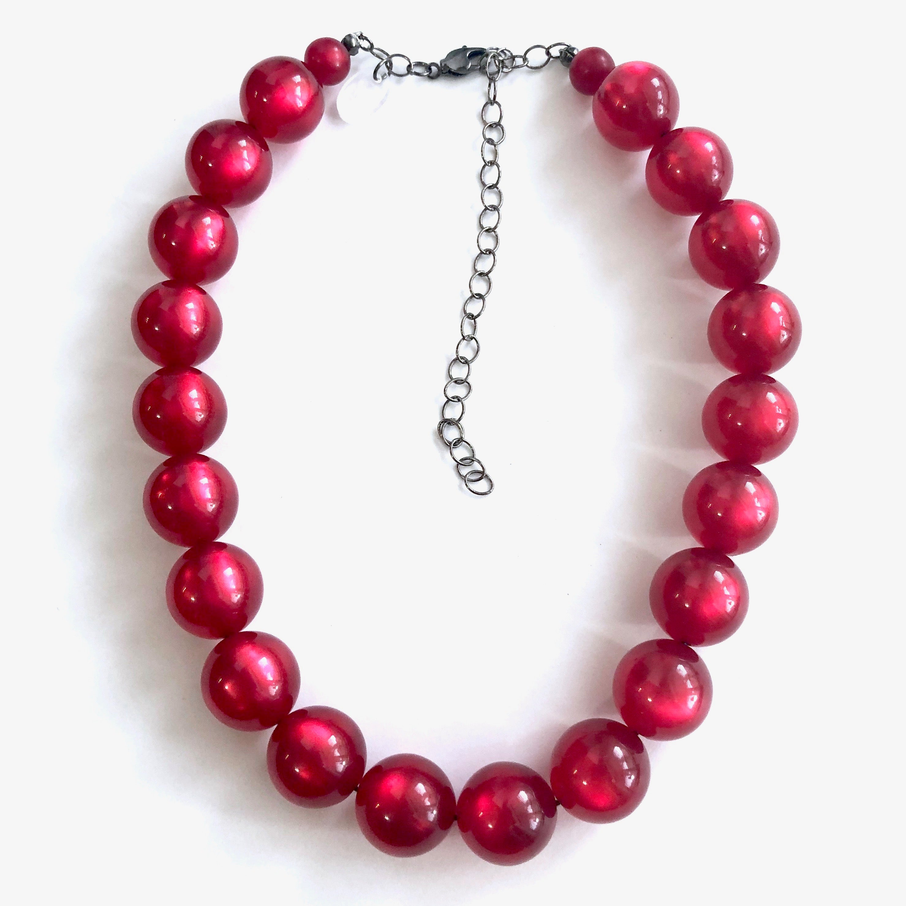 dark red necklace