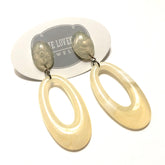 ivory statement earrings