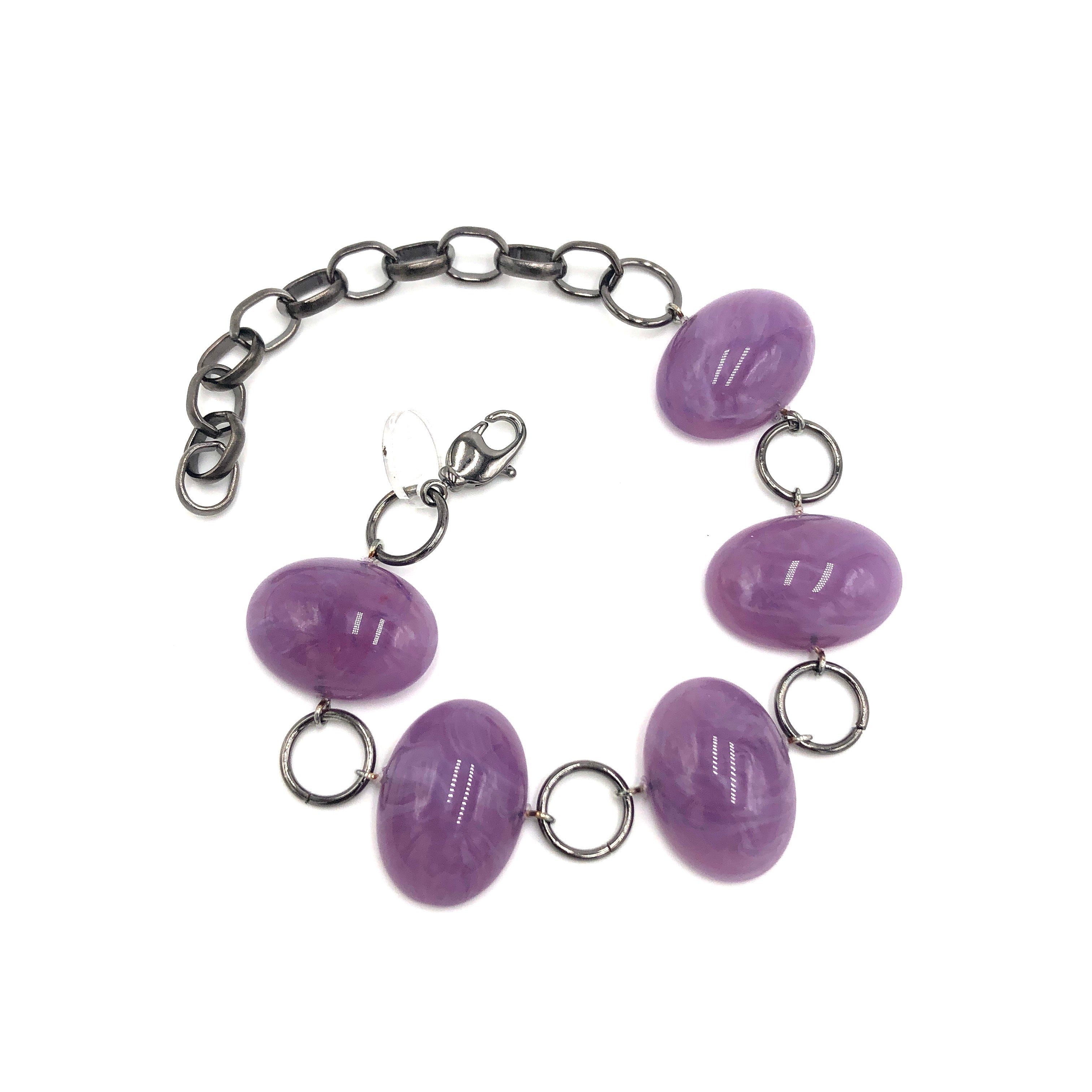 purple stations bracelet