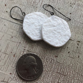 white lucite drop earrings