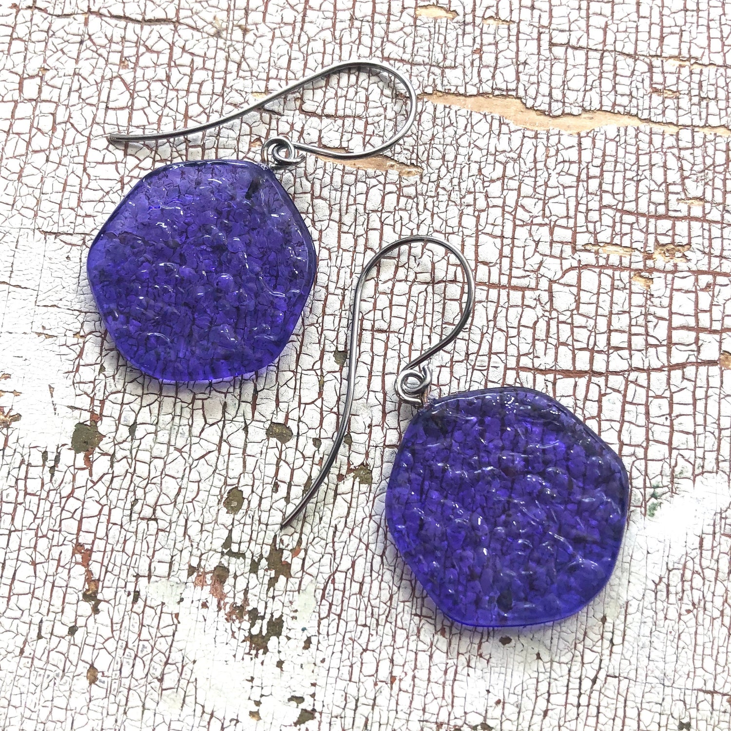 cobalt blue drop earrings