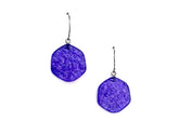 deep blue lucite earrings
