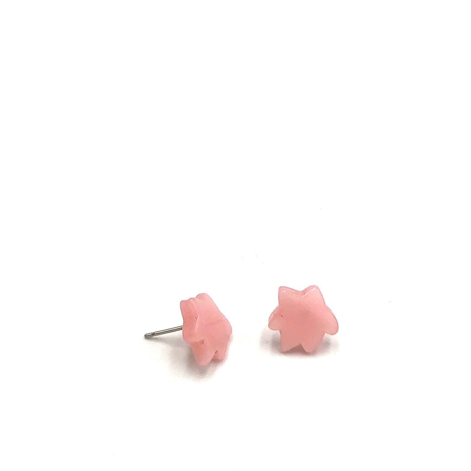 Pink Firework Flower Stud Earrings