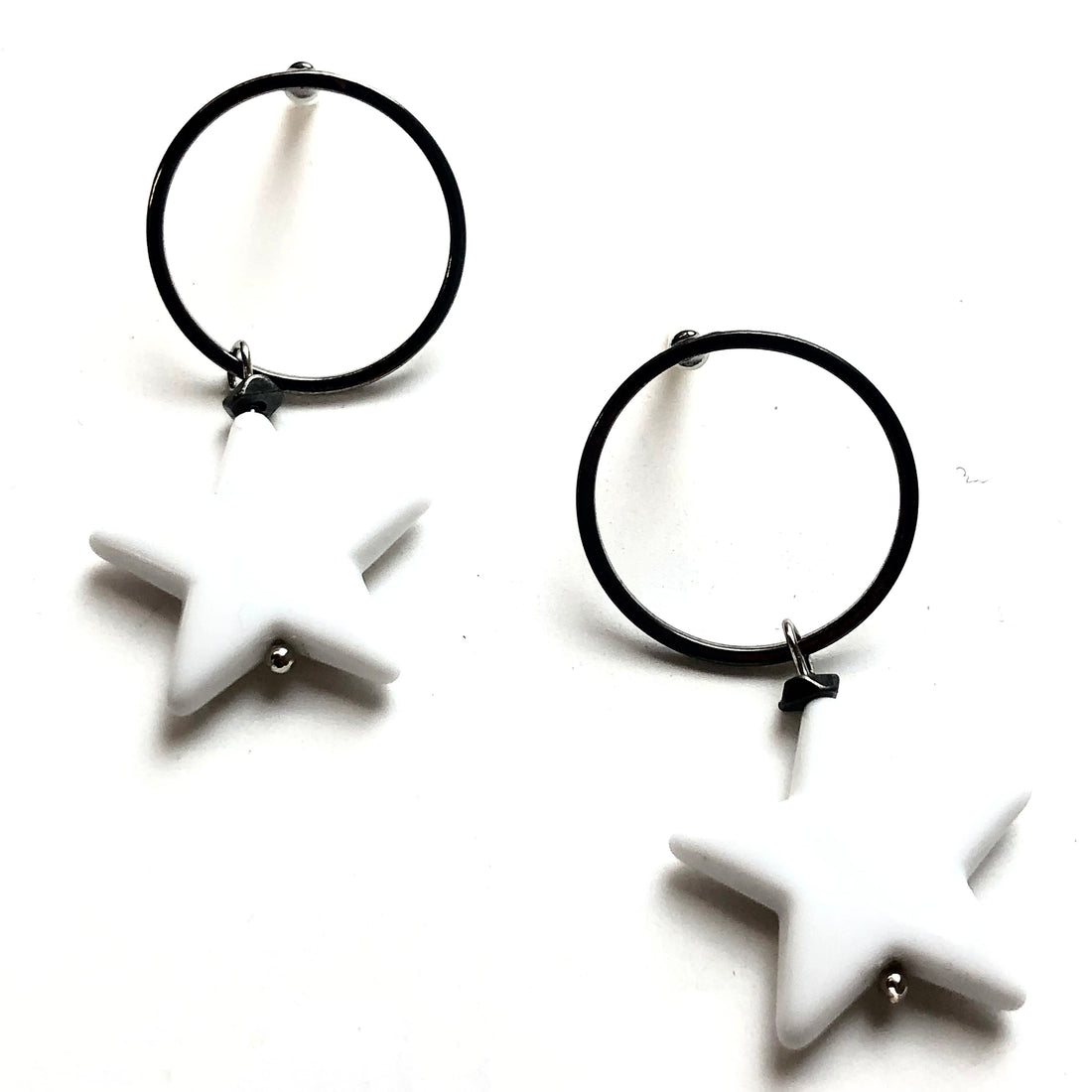 white lucite star jewelry