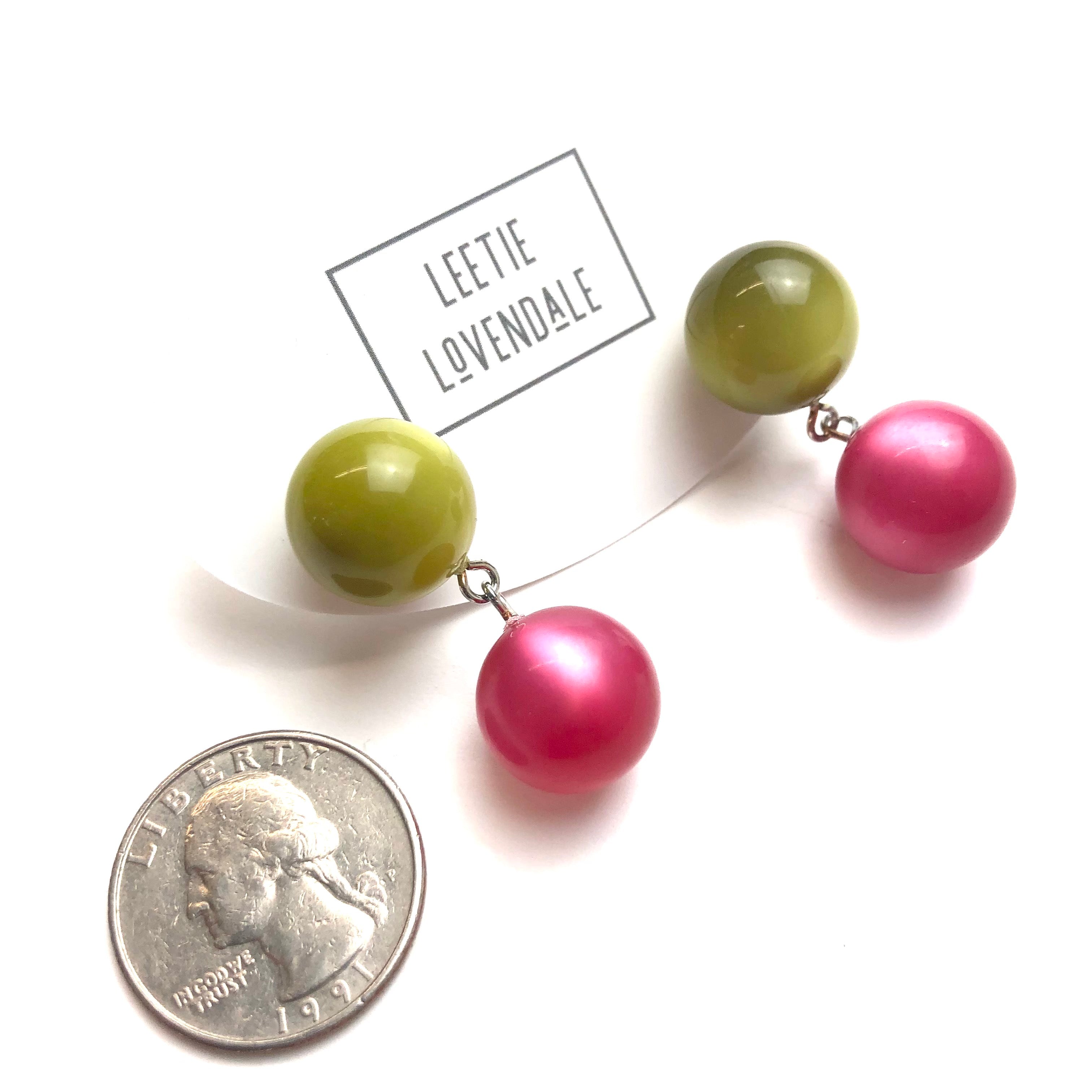 lollipop bauble earrings