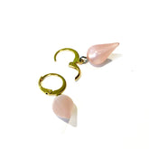 pink moonglow drop earrings