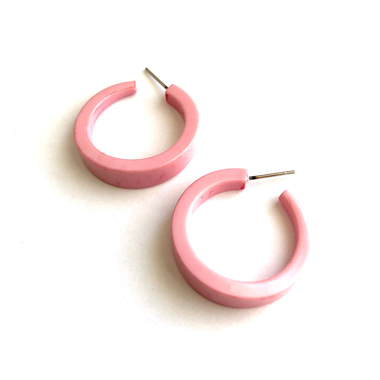 petal pink hoops