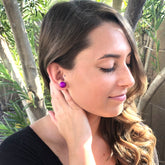 colorful lucite earrings