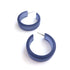deep blue frosted hoops