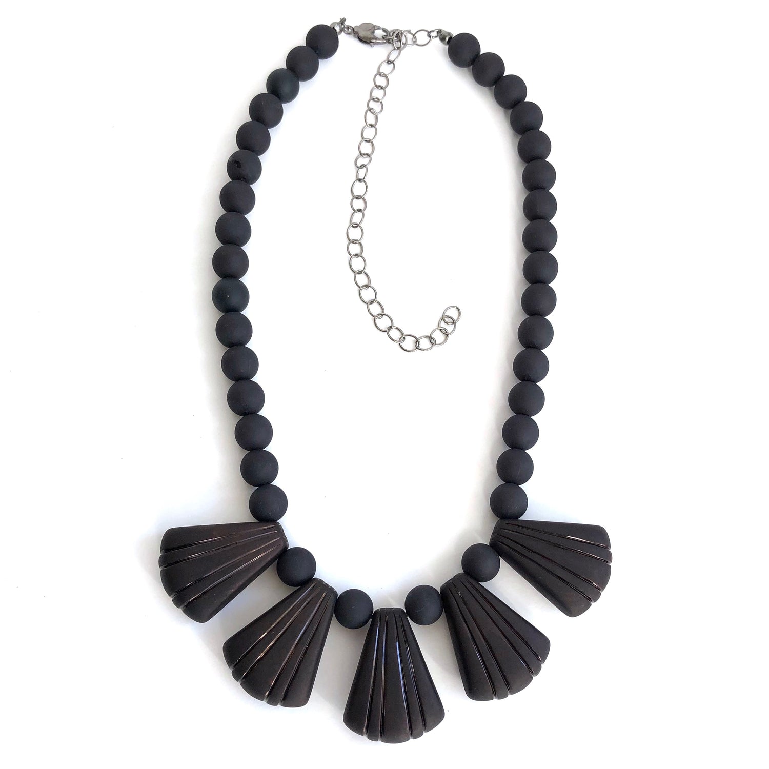 black lucite necklace