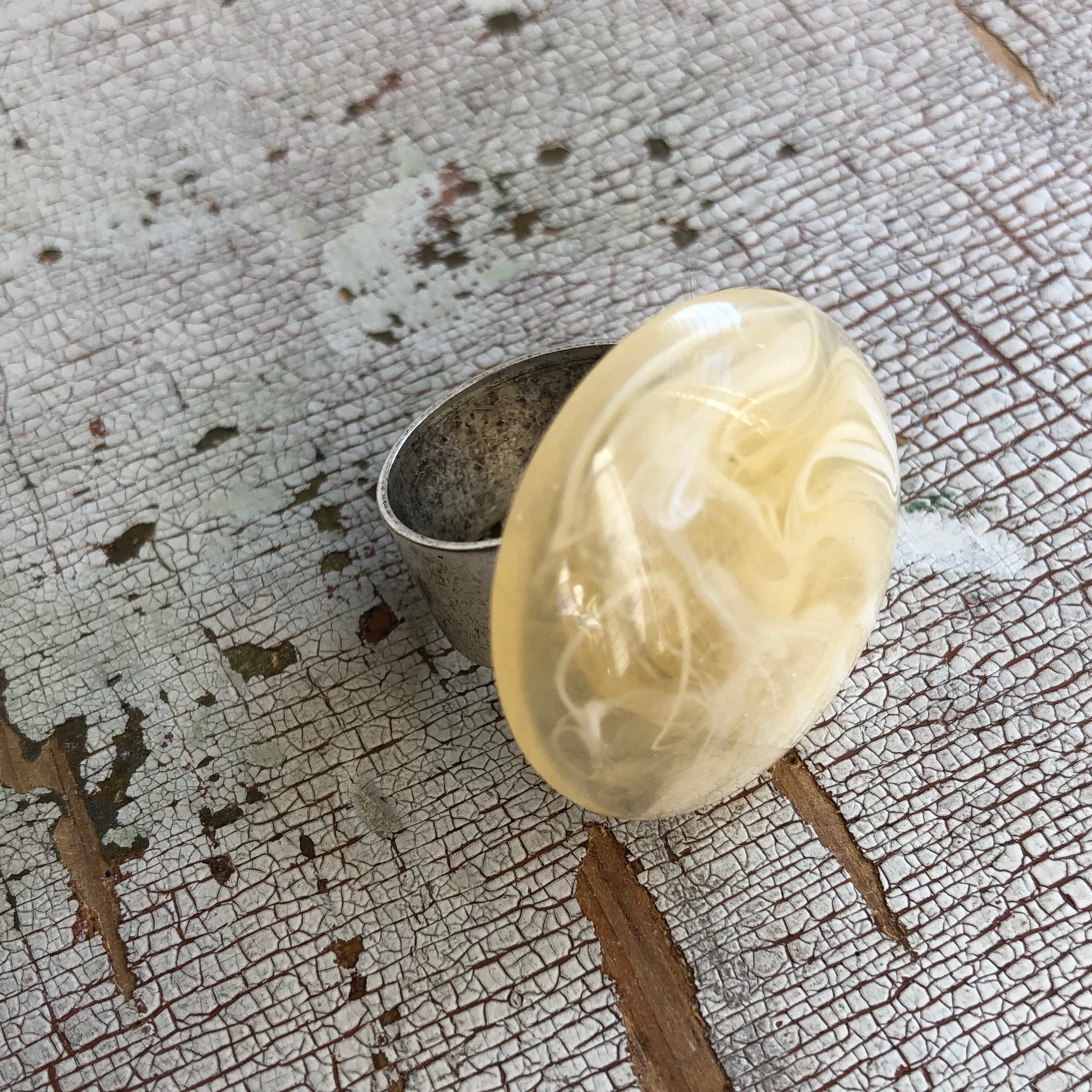 ivory cocktail ring