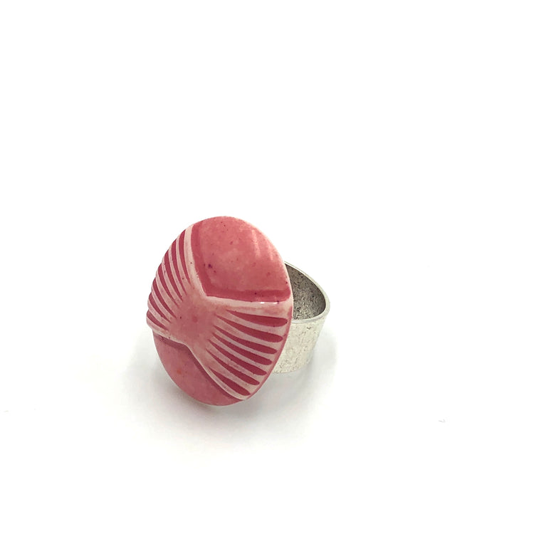 pink deco ring
