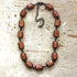 brown faceted necklace