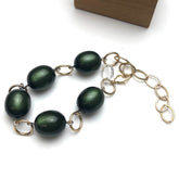green lucite bracelet