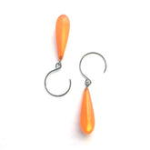 orange moonglow earrings