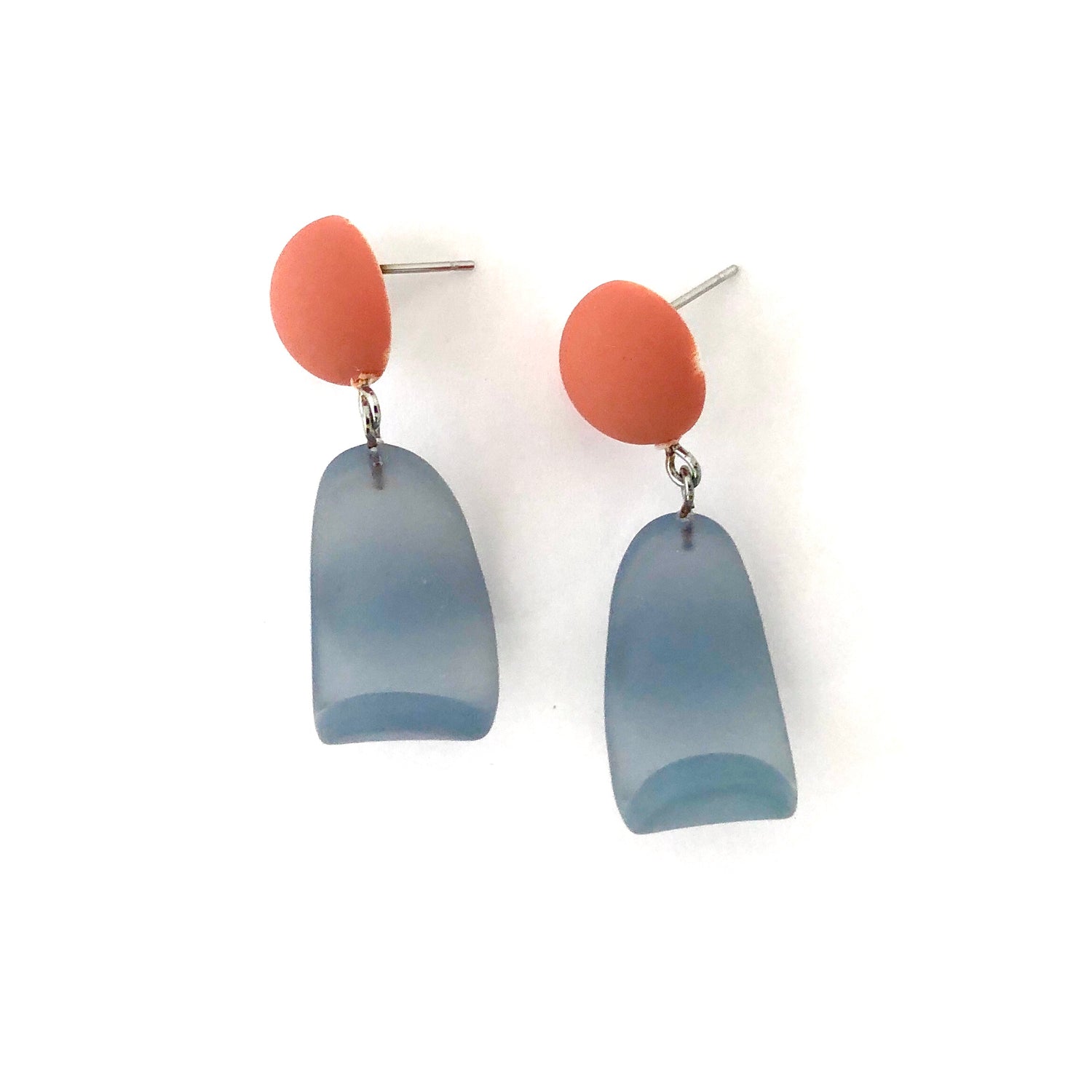 rust orange earrings