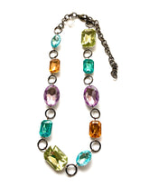 faceted gem necklace