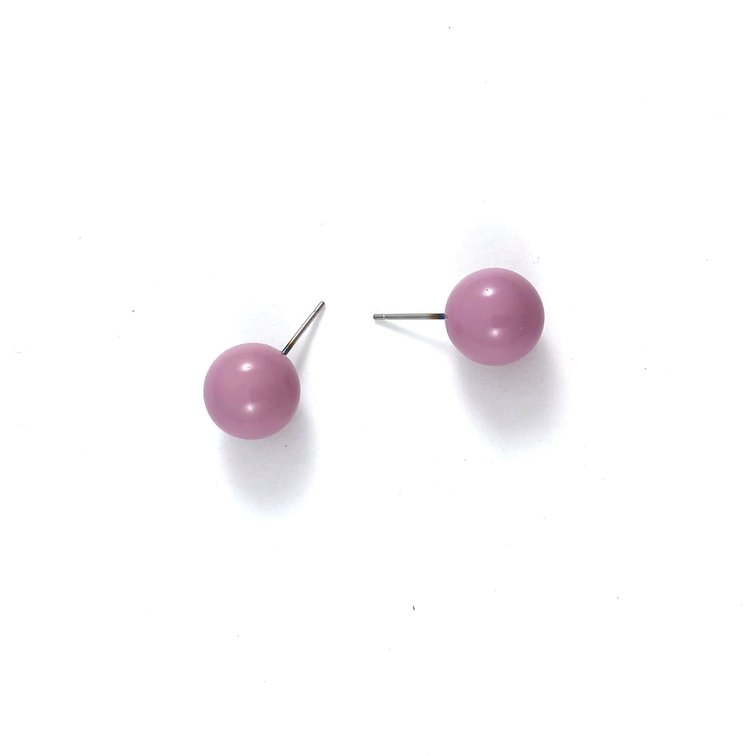 purple mauve earrings