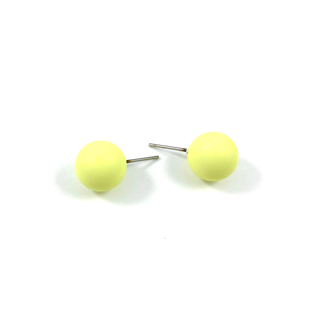 yellow matte studs