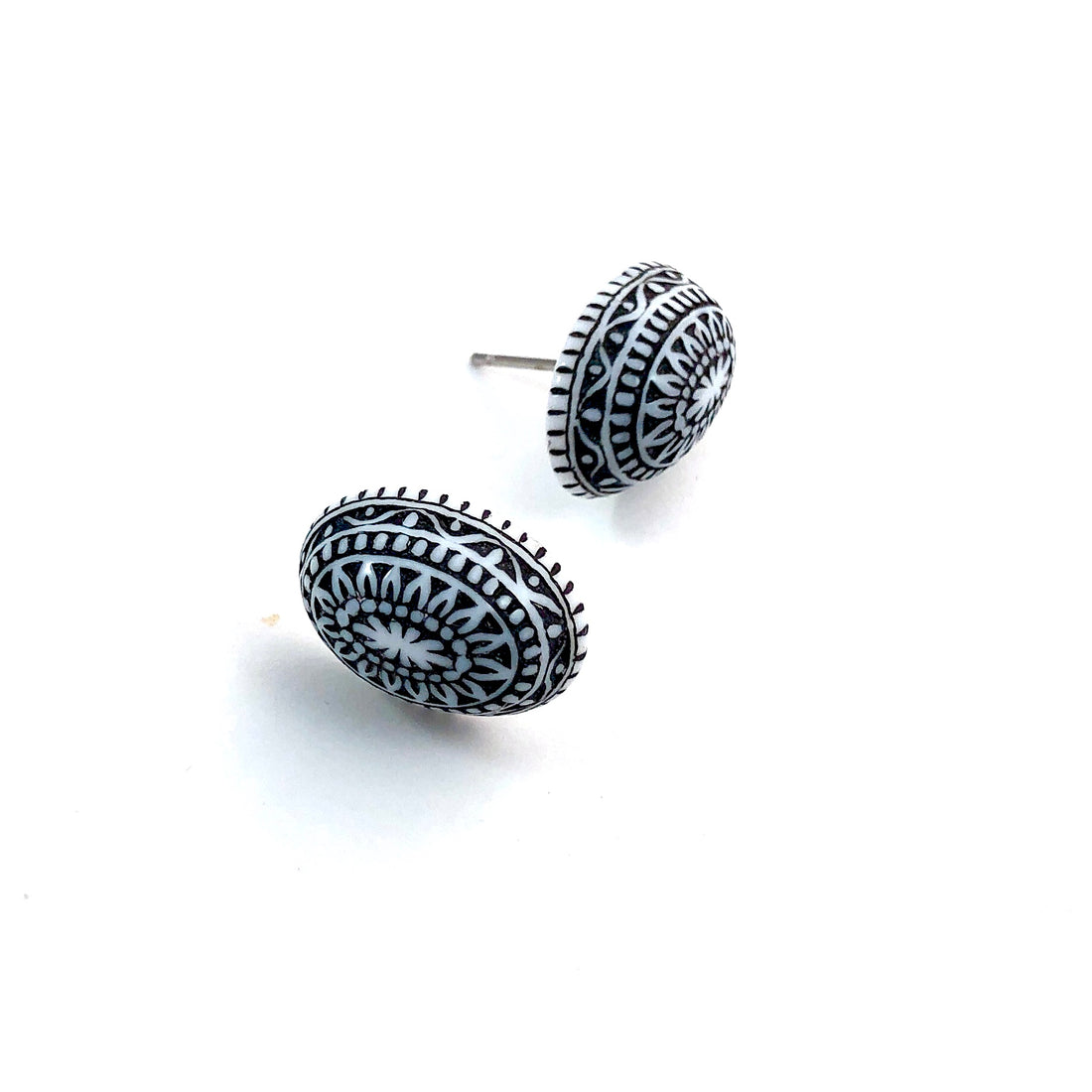 nordic patterned studs