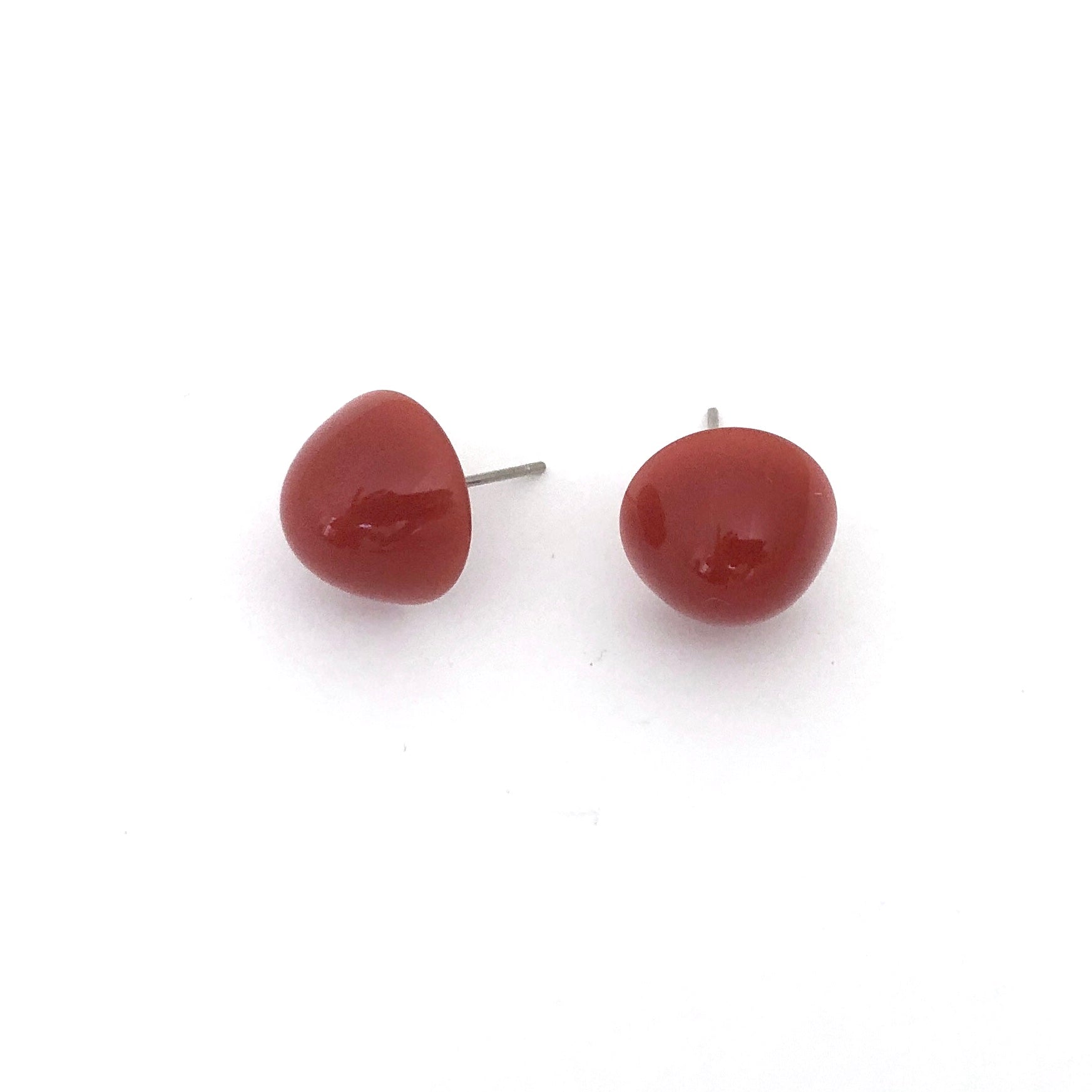 carnelian gumdrop studs