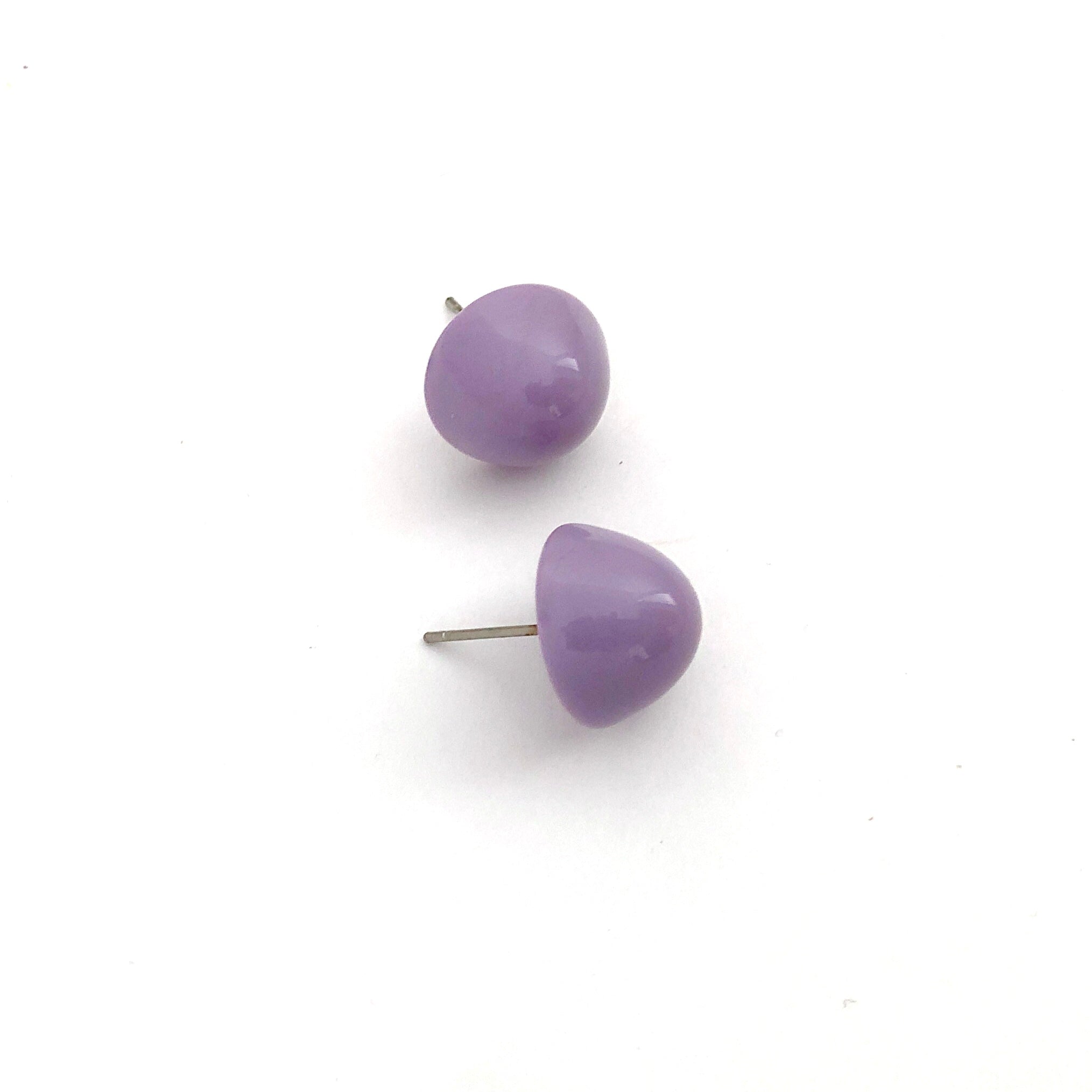 Lavender Gumdrop Stud Earring
