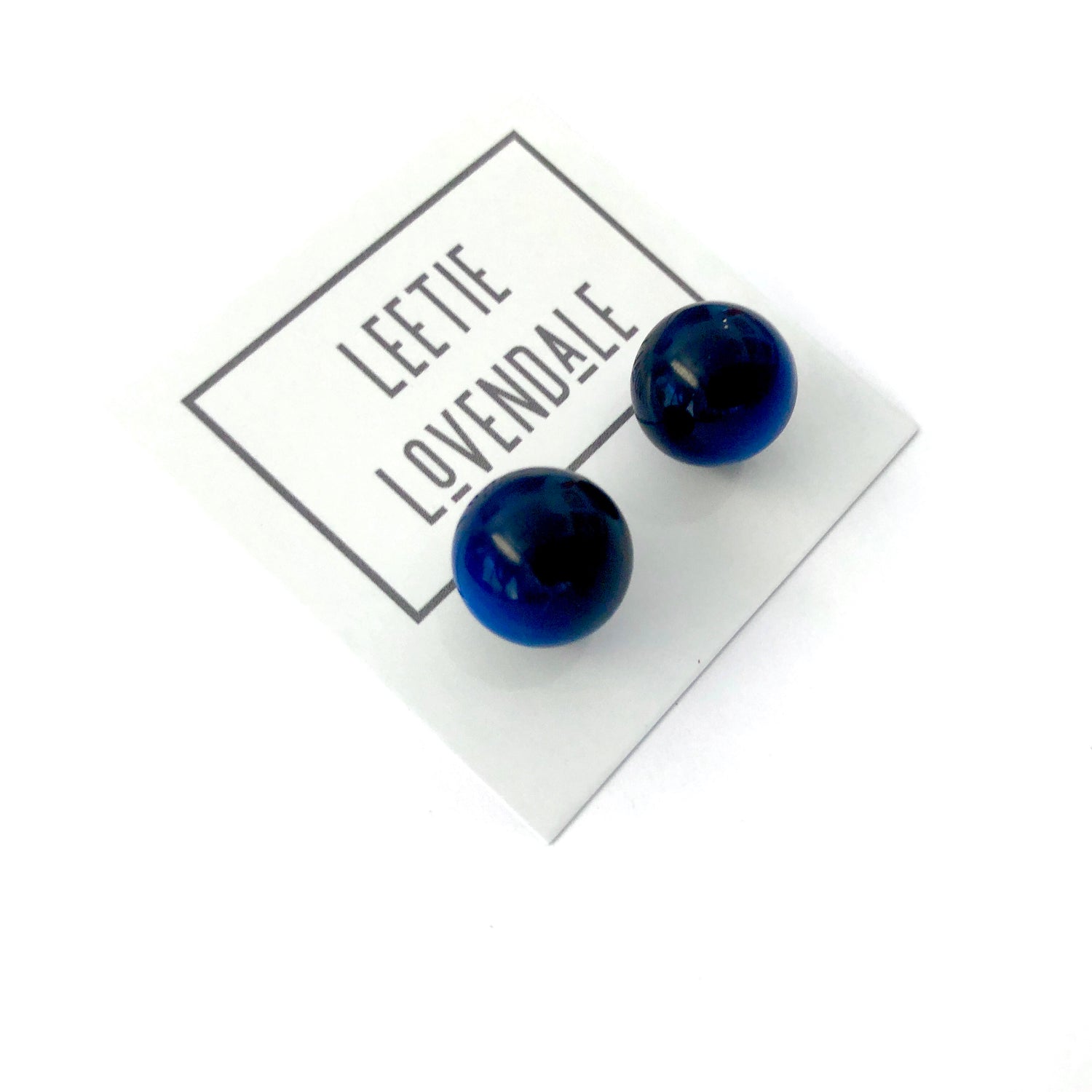 navy blue earrings