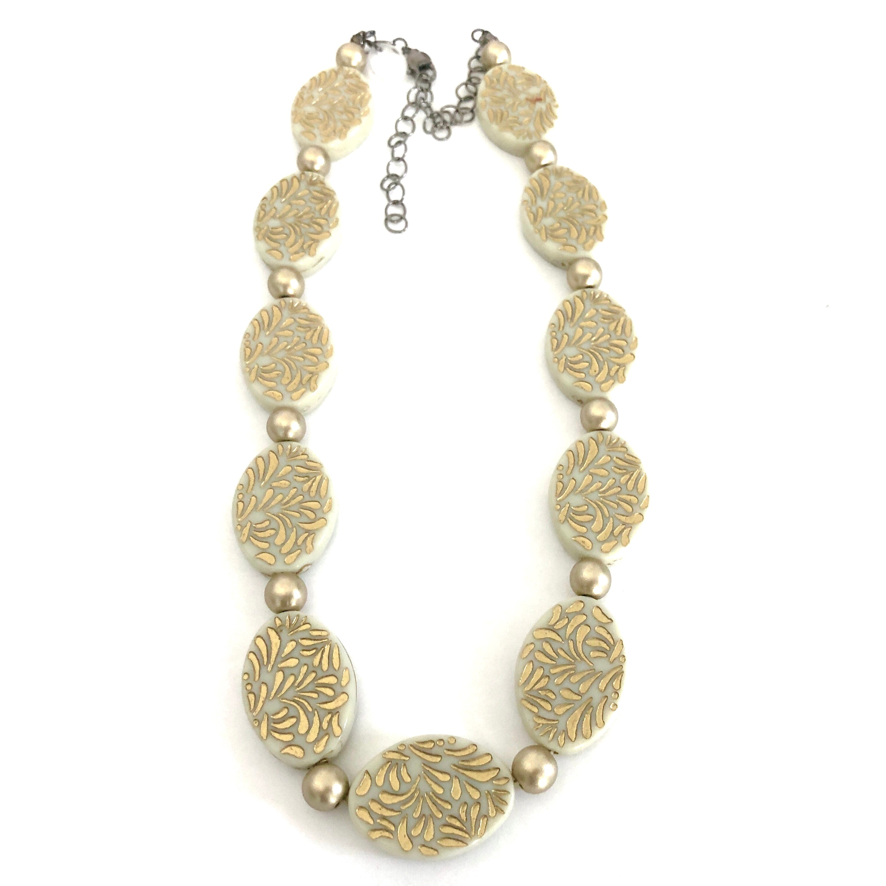 ivory gold necklace