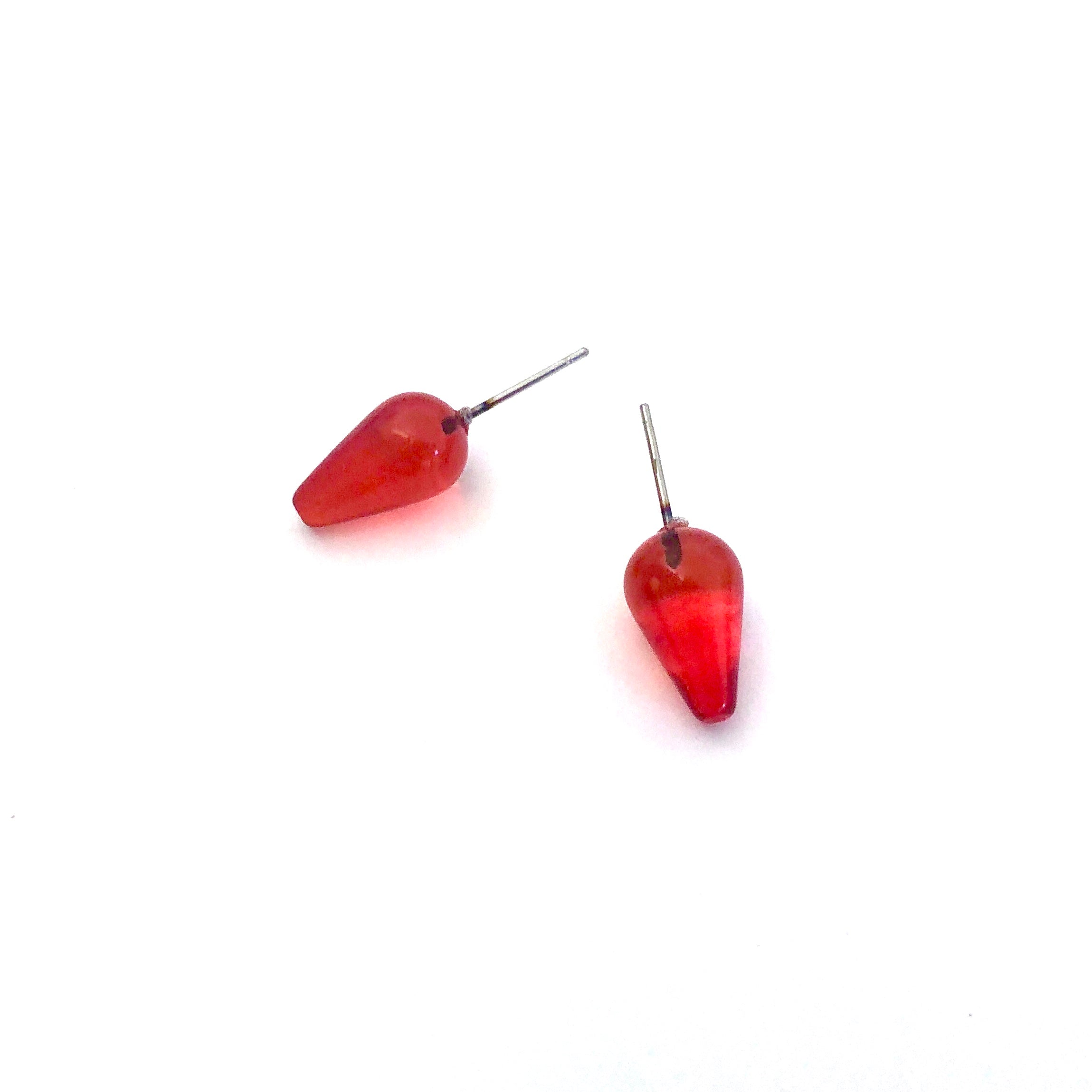 spike earring ruby