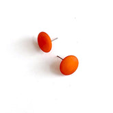 orange disc earring