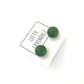 retro green earrings