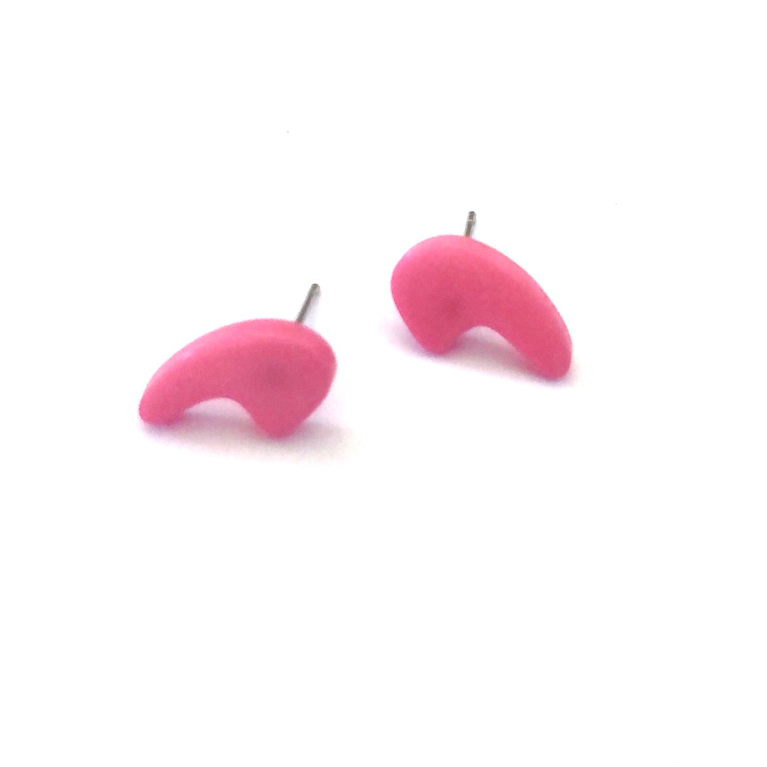 pink post earrings