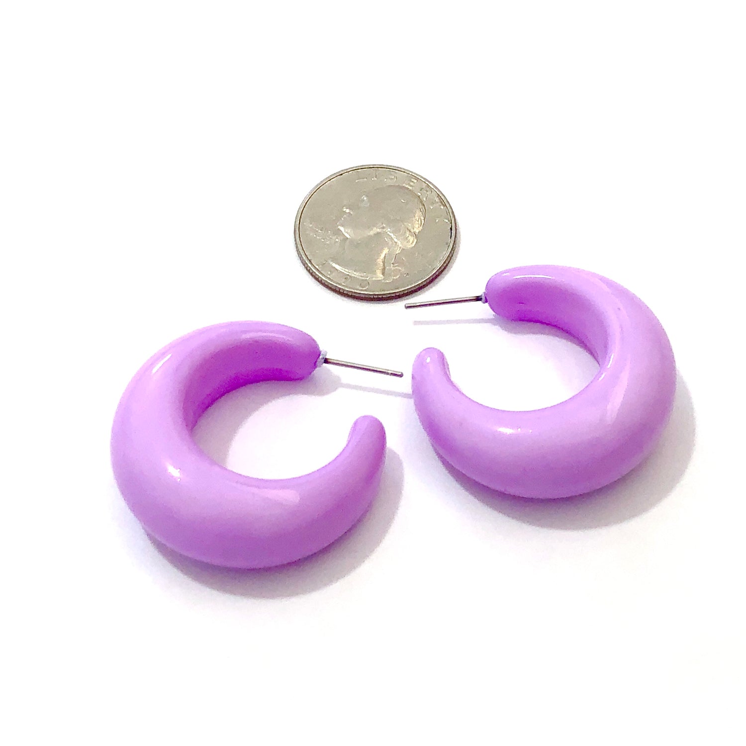 purple lucite jewelry