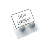 grey lucite earrings