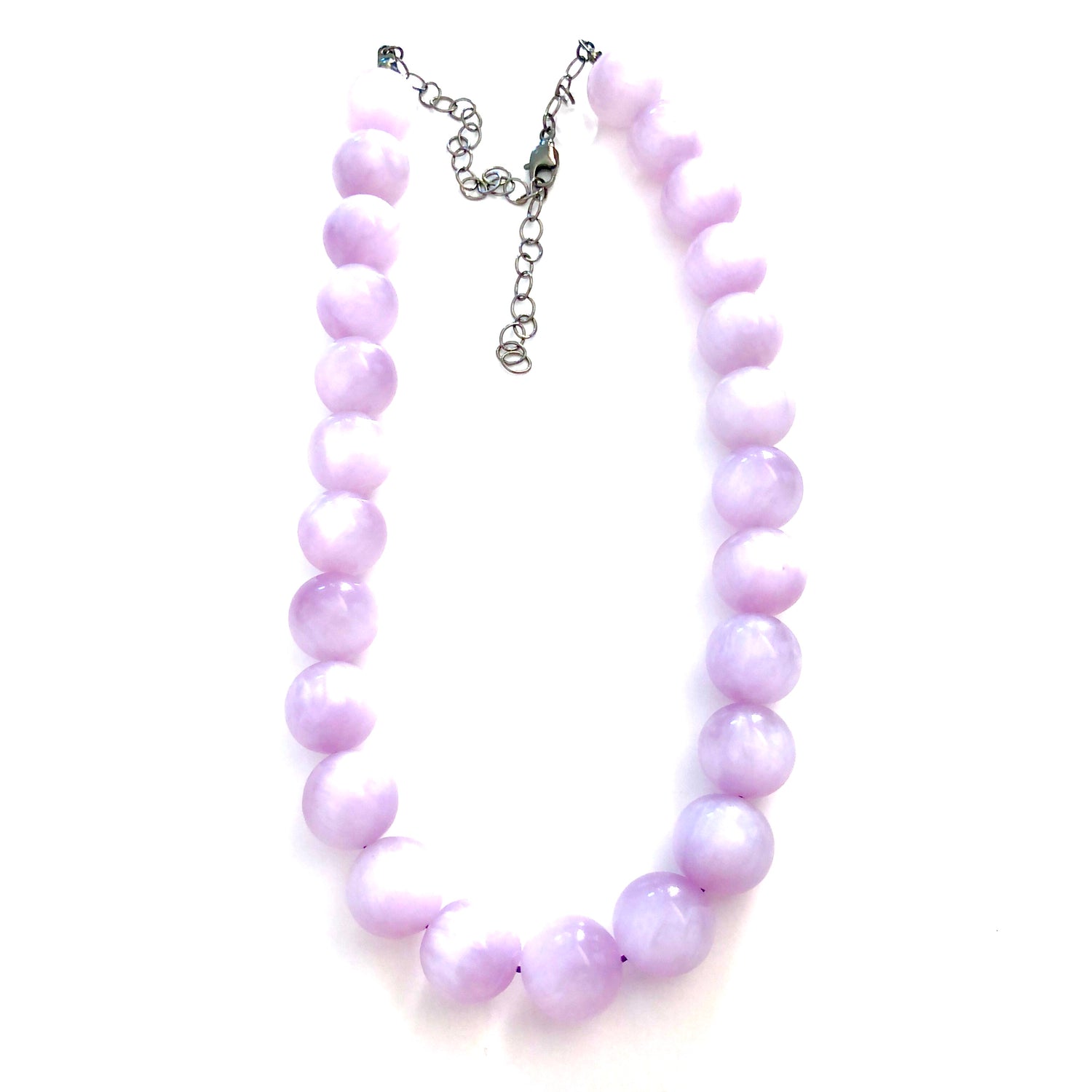 Lilac Moonglow Lucite Marco Necklace