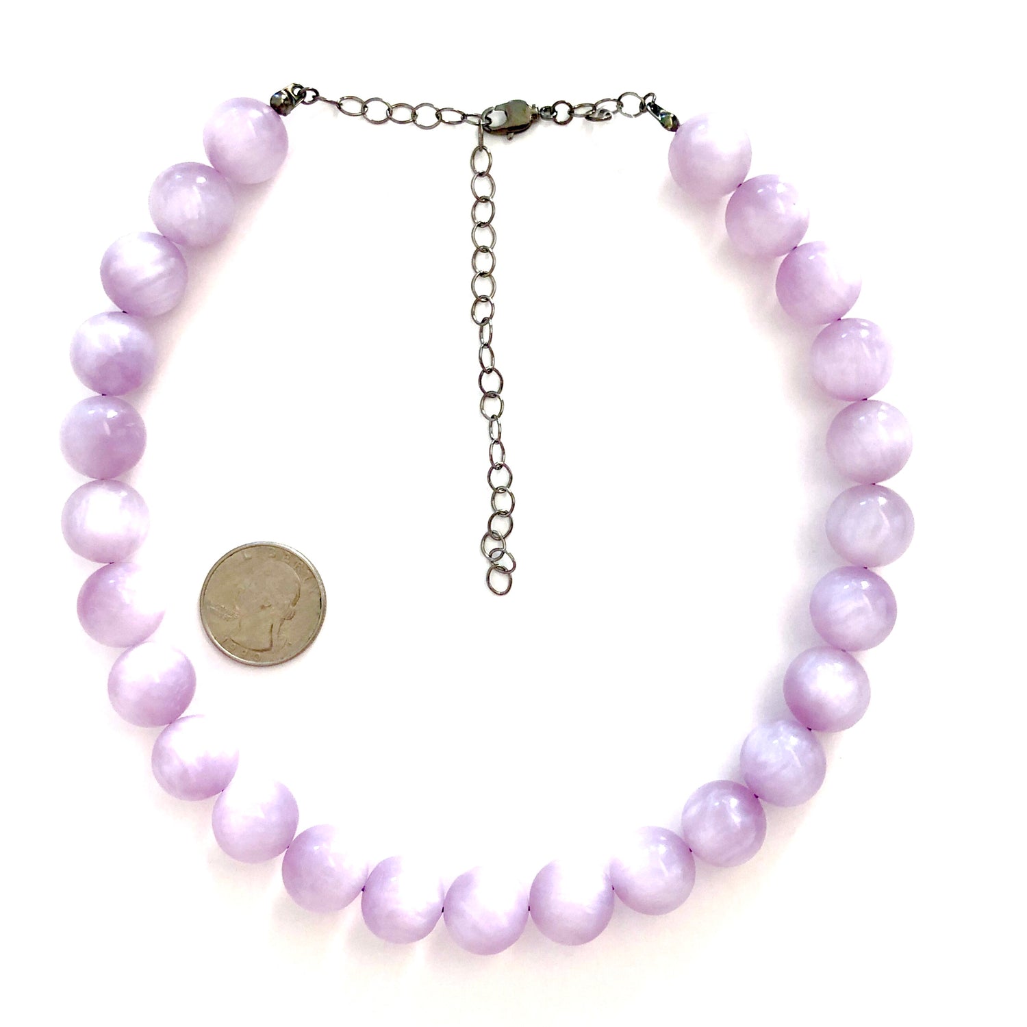 Lilac Moonglow Lucite Marco Necklace