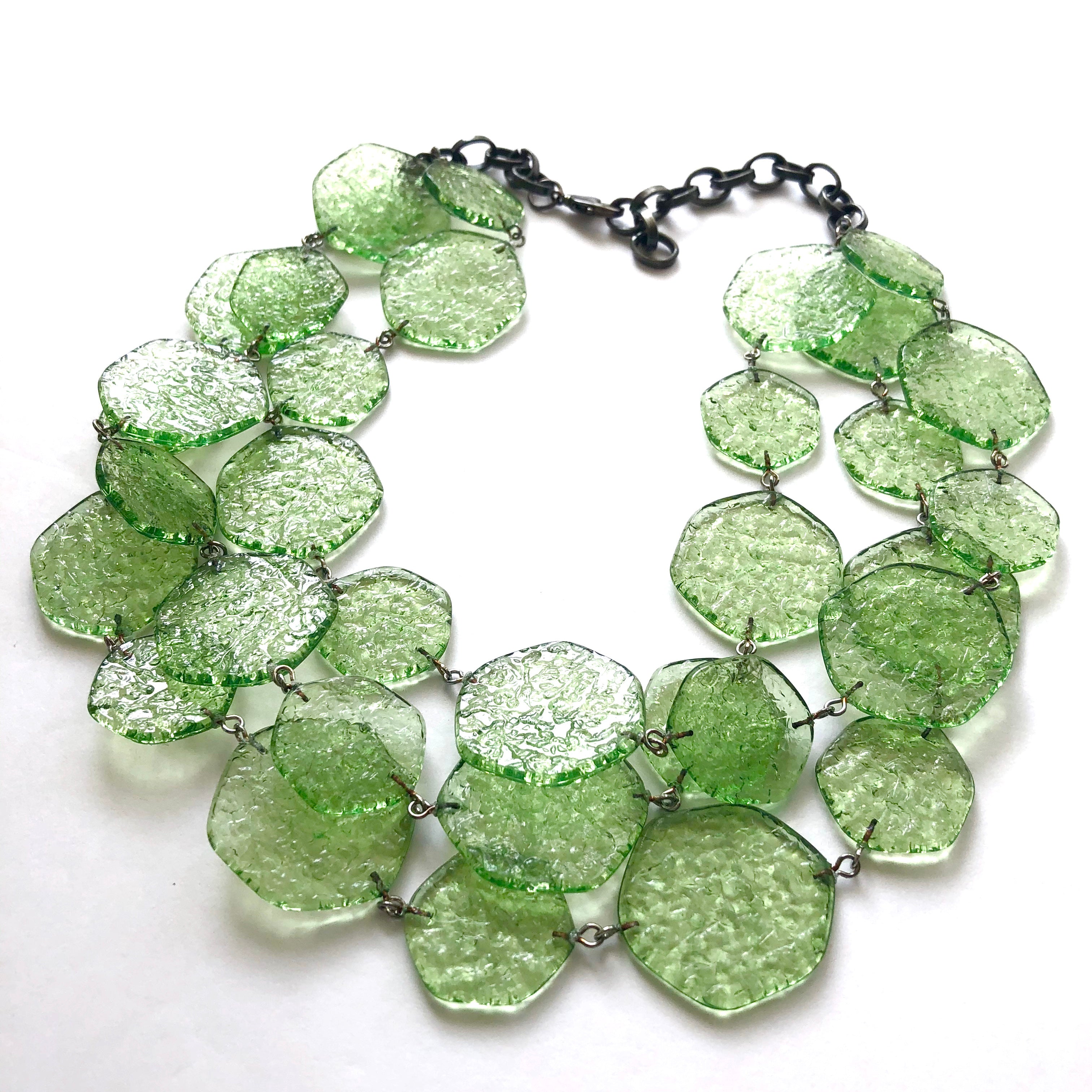 apple green necklace
