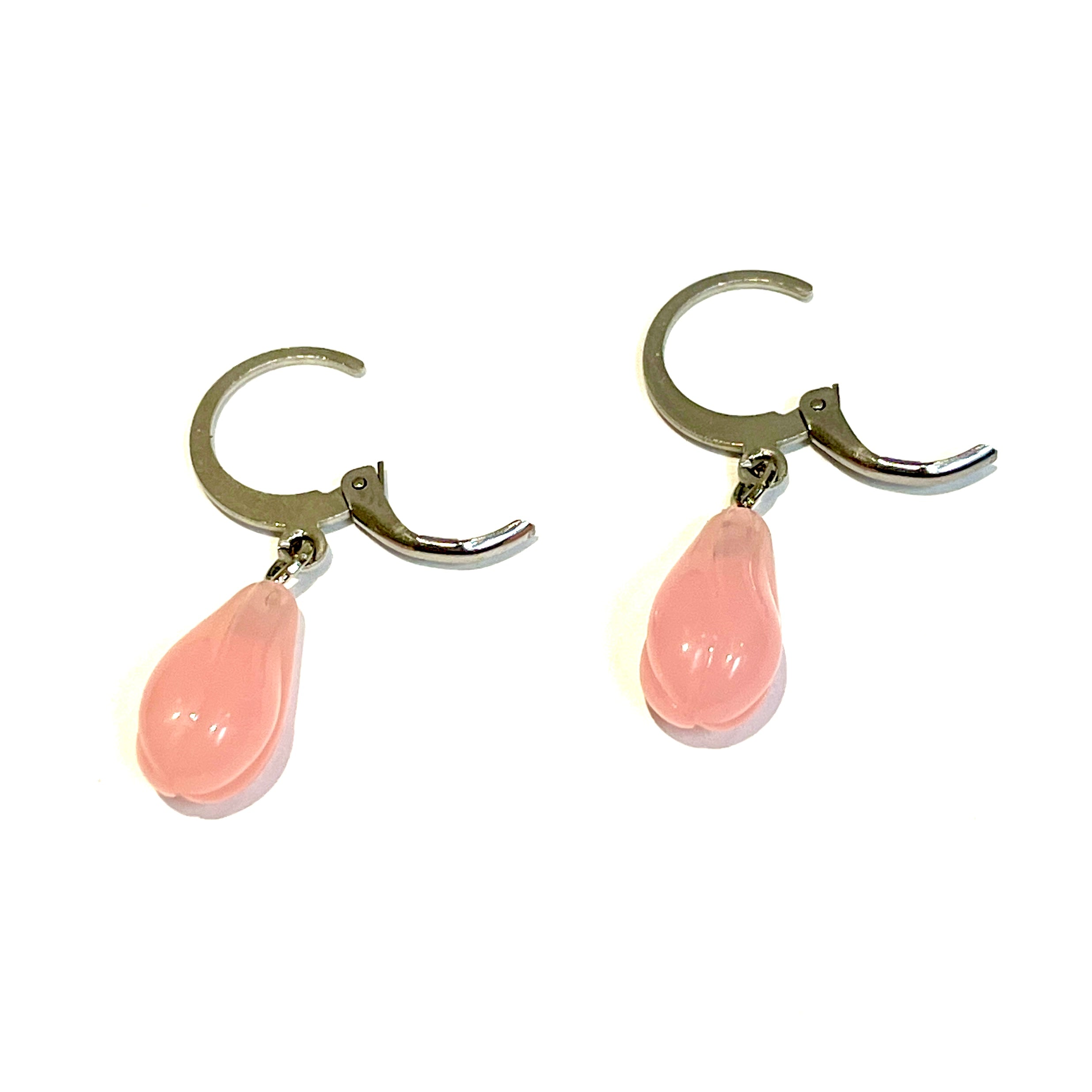 Rose Pink Cuff Earrings